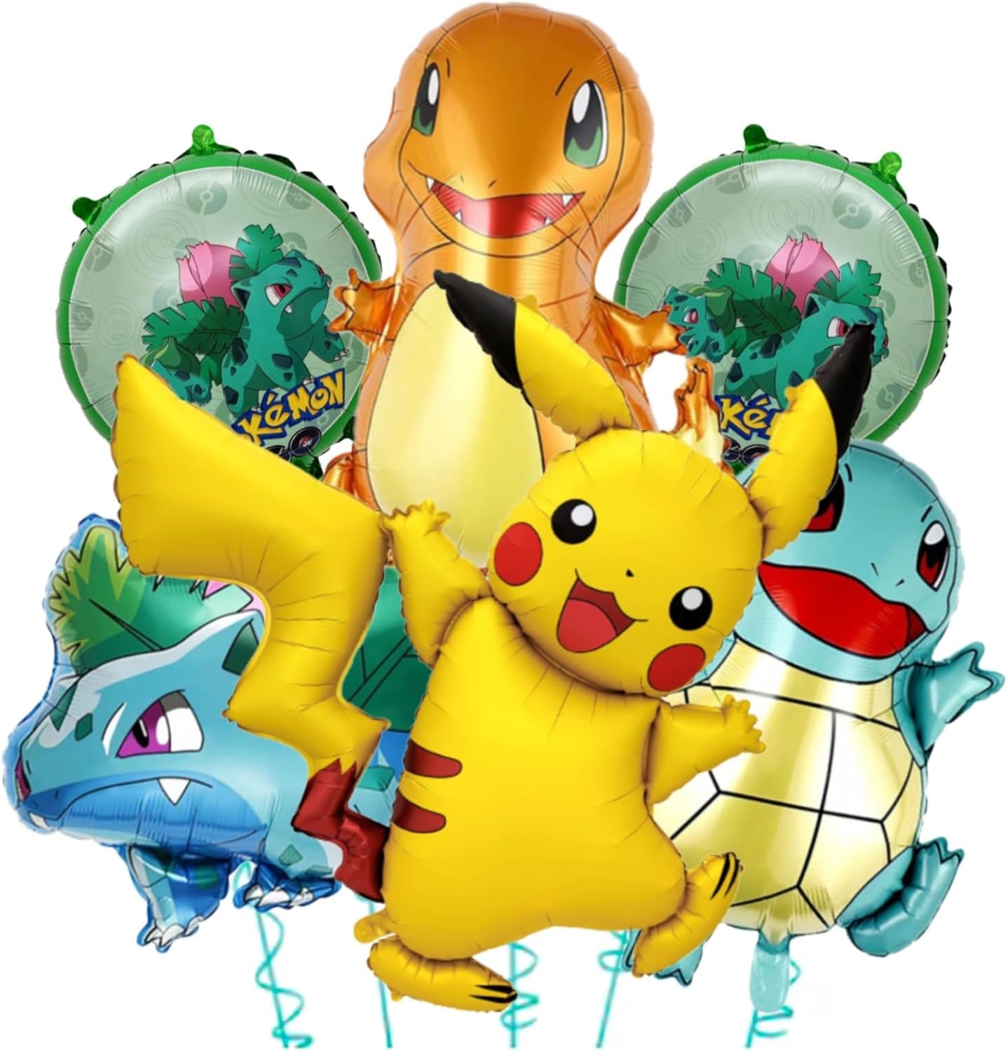 Amazon | クラシックポケモンアルミバルーンセット 6 個入り - 鮮やか